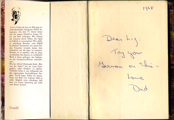 Widmung von Robert Arthur (1968)